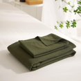 thumbnail image 3 of Green California King Duvet Cover Prewashed Microfiber Simple Bedding Olive, 3 of 7