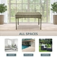 thumbnail image 4 of Jeco Clark Wicker Patio Coffee Table in Gray, 4 of 7