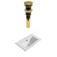 thumbnail image 1 of American Imaginations 19.9-in. W 1 Hole Ceramic Top Set In White Color - Overflow Drain Incl. AI-30398, 1 of 8