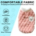 thumbnail image 4 of TELOLY Kitten Clothes,Coral Fleece Dog Sweaters for Small Dogs Girl for 1.10-2.20 Lbs Kittens and Puppies,Autumn/Winter Fur-Proof Vest Dog Sweater,Pink,S, 4 of 7