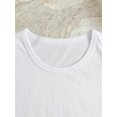thumbnail image 4 of Women's Retro 60s 70s Style Peace Love Graphic Tee Rainbow Splatter Print Short Sleeve T-Shirt​, 4 of 11