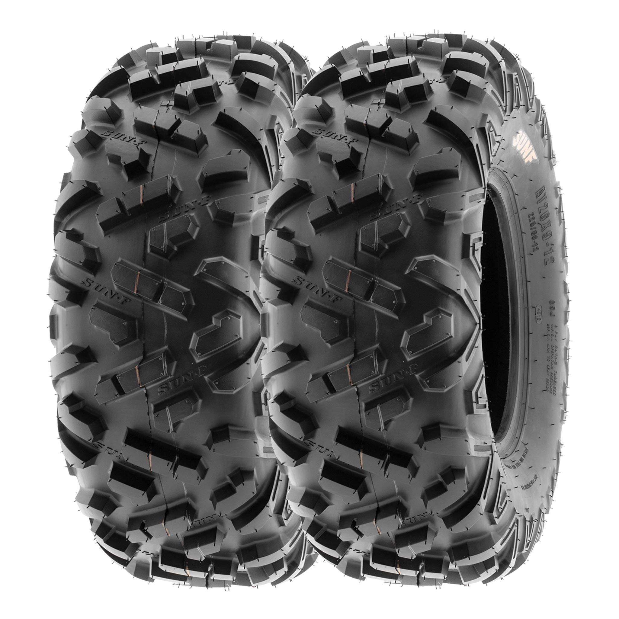 SunF A021 22x7-10 ATV Tire - 6PR Hardpack Terrain Sport Tire Tubeless