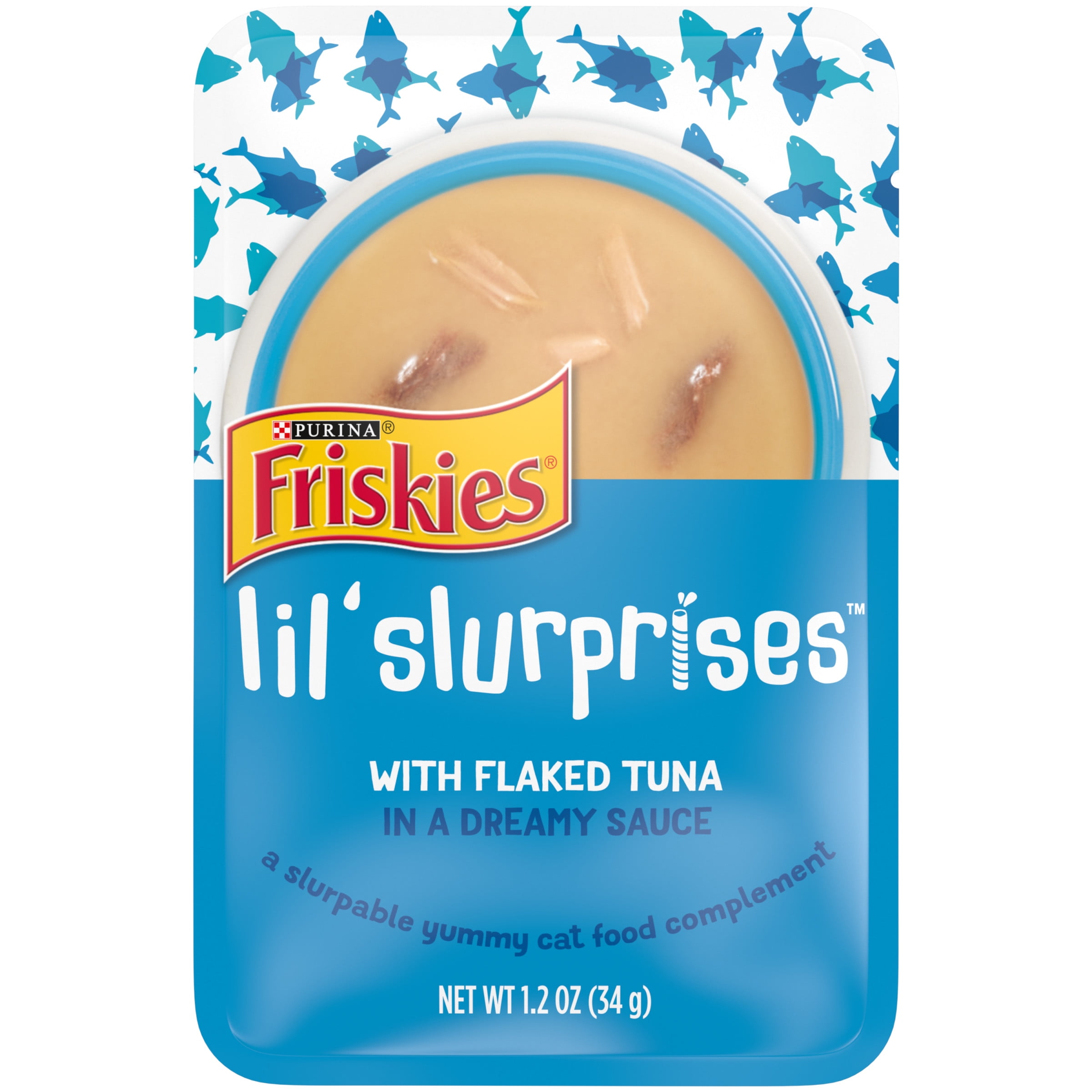 Friskies Lila Slurprises Flaked Tuna Wet Cat Food Complement, 1.2 oz. Pouches