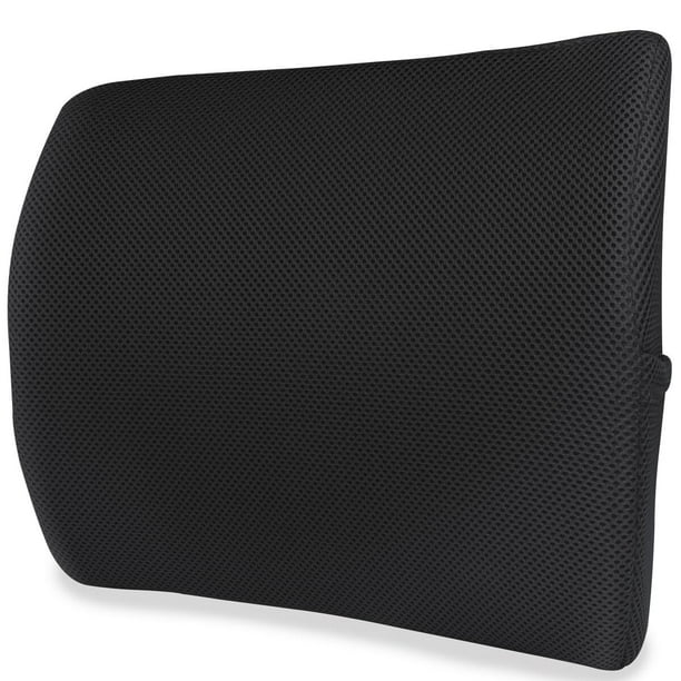 Cojín Lumbar para Silla | Cojín Lumbar Ergonómico para Silla, Soporte de Espalda con Malla Transpirable, Negro