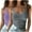 Purple/Gray, variant on Wyobmus 2PC Womens Tank Top Sleeveless Ribbed Knit Basic Cami Shirts Summer Spaghetti Straps U Neck Fitted Casual Tops Blouse S-5X White/Red