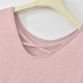 thumbnail image 5 of MGDXOX Women's Oversized Short Sleeve Nightgown Crew Neck Backless Soft Sleep Shirt Dress for Loungewear Pink XXL, 5 of 6