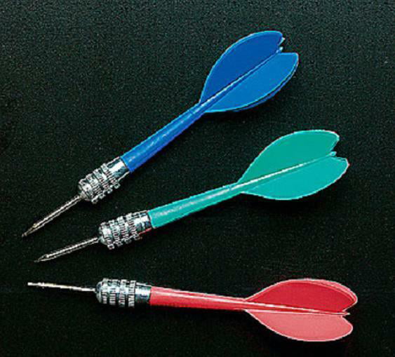 12 Darts Circus Carnival Birthday Party Pop The Balloon Games Metal Tip Red Blue for sale online 