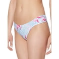 thumbnail image 3 of JS Jessica Simpson Women's Ocean Tie Dye Shirred Hipster Swimsuit Bottom, 3 of 3