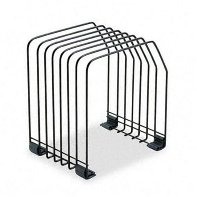 Workstation File Organizer 7 Sections Wire 7 3/8w x 5 7/8d x 8 1/4h Black
