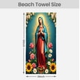 thumbnail image 6 of Printeque Beach Towel 30 x 60 in Microfiber Soft Pool Swim Towel, Quick Dry Super Absorbent Travel Towel Vacation Essentials Lounge Cover Gift, Mary Pattern, 6 of 7