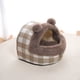 thumbnail image 5 of Cama para gatos de interior | Casa de gato plegable Cueva con alfombrilla de cojín de doble cara extraíble | Muebles para mascotas suaves y acogedores para gatos grandes y perros pequeños | Lavable, 5 of 6