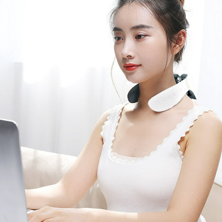 Tianfucen Cordless Neck Massager with Heat,3 Model 15 Levels Electric Neck Massager for Pain Relieve,Portable Massager Neck Relaxer.
