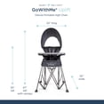 thumbnail image 3 of Baby Delight Go with Me Uplift Silla alta portátil de lujo | Toldo para el sol | Interior y exterior | Gris, 3 of 5