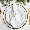 thumbnail image 3 of Gold Metal Leaf Napkin Ring - Set of 6, 3 of 4