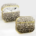 thumbnail image 2 of Luxury Shiny Gold Earphone Case for Airpods 2 1 Pro Glitter Crystal Diamond Protective Cover Shell Bling Accessories (PO5,for Airpods 1 or 2), 2 of 6
