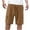 Brown, variant on Summer Fashion Mens Shorts Plus Size Casual Solid Color Drawstring Elastic Waist With Pocket Price Reduction Alert:50% Off!