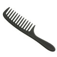 thumbnail image 4 of Comb Wide Tooth Comb Detangling Hair Wide Comb Round Teeth Hair Comb Carbon Antistatic Comb, 4 of 7