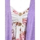 thumbnail image 3 of Camiseta Irregular Diseño Impreso Floral Tamaño Grande Rosegal  Mangas largas de talla grande, 3 of 5