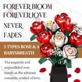 thumbnail image 3 of WIDELAND Roses Flowers Bouquet Building Set for Adults with Vase, 841PCS Red Rose  Botanical Collection Compatible with Lego，Mother's Day  Gifts for Her Women Wife Mom Girls Kids, 3 of 8