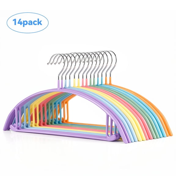 Maoface 14 Pack 16.5 Inch Heavy Duty Aluminum Solid Core Clothes Hangers for Dress & Sweater