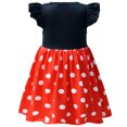 thumbnail image 3 of Toddler Little Girls Polka Dots Fancy Dress Halloween Costume Birthday Party Outfit with Mouse Ears Hair Hoop, 3 of 6