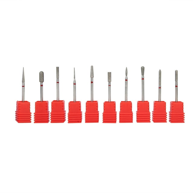 Accesorio para máquina de pedicura, 10 brocas para uñas, broca de manicura, herramienta de pulido de uñas, tecnología de vanguardia