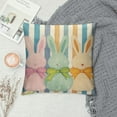 thumbnail image 2 of COMIO  Happy Easter Throw Pillow Covers Bunny Spring Home Decor for Couch, 2 of 5