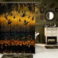 thumbnail image 2 of Manfei Aquatic Bird Pattern Shower Curtain 72Wx72L,Rustic Mallard Bathroom Curtain, 2 of 5