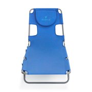 Ostrich The Original Chaise Beach Chair, Folding & Reclining Outdoor Lounger, Ocean Blue