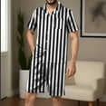 thumbnail image 2 of GERsome Men's Short Sleeve Pajamas Sets 2 Piece Button Down Tops and Shorts Loungewear Sets with Pockets Summer Casual Sleepwear S-2XL, 2 of 5