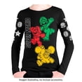 thumbnail image 1 of Playera Super Mario Talla 8 Manga Larga con Estampado de Mario, Luigi, Yoshi y Toad Negro, 1 of 3
