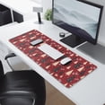 thumbnail image 2 of Long Mouse Pads for Desk,Red Christmas Tree Pattern Desk Mats on Top Of Desks, Desk Mouse Pad Extra Large with 3mm Non-Slip Base and Stitched Edge for Gaming,Office,Work,Home 31.5x11.8in, 2 of 5