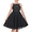 Black, variant on Sunny Fashion Girls Dress Lace Overlay Spaghetti Strap Flared Back Bow Party Recital 6 Years