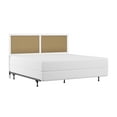 thumbnail image 5 of Hillsdale Furniture Serena Wood and Cane Panel King Headboard with Bed Frame, White, 5 of 13