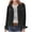 Black, variant on Women's Casual Button Down Velvet Jackets Blazer Suits Long Sleeve Retro Denim-Style Velour Jackets Lightweight Moto Jacket with Pockets Army Green S