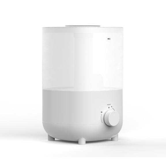 iTOMA 2L White Humidifier - One-Touch Operation, 360° Adjustable Mist, Ultrasonic Quiet for Bedroom & Office