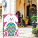 thumbnail image 4 of Bandera Del Jardín de Navidad Decoración de la Atmósfera de Pascua Bandera Del Jardín Bandera de Dibujos Animados Huevo Conejo Decoración Del Patio Bandera de Impresión de Lino Bandera Del Jardín de P, 4 of 6