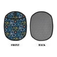 thumbnail image 2 of Pofeuu Bicycle Colorful Print Silicone Pot Mat Mitten With Hanging Loop Heat Resistant Oven Mitts Non-Slip Bbq Baking Smoking Potholders, 2 of 7