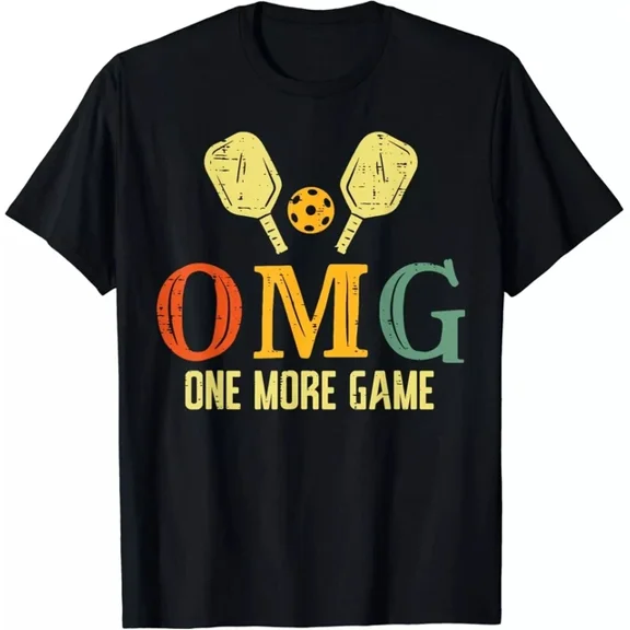 DOPASHIRT Pickleball Omg One More Game Pickle Ball Sports Men Women Gifts T-Shirt Unisex S-5XL Hot Trending Shirt, Vintage Birthday Gift