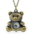 thumbnail image 2 of Gold Plated Bronze Teddy Bear Pocket Watch Necklace Anti-Tarnish WP-GTBPW, 2 of 7