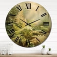 thumbnail image 2 of Designart "Ferns love expression VII" Modern Clock - Clock For Living Room Décor - Large Round Clock, 2 of 5