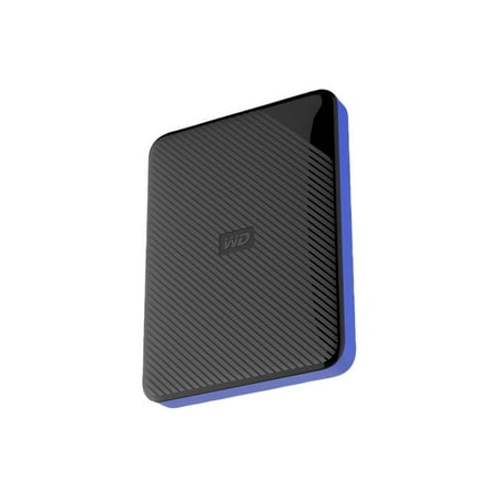 WD - Game Drive for PS4 4TB External USB 3.0 Portable Hard Drive - Black/Blue