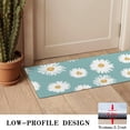 thumbnail image 3 of Teal Daisy Flower Yellow Centers Pattern Door Rugs,Washable Non Slip Door Mats Indoor,Decorative Door Mats,Entry Mat Indoor for Entrance,Bedroom,Kitchen,Bathroom,16"x47", 3 of 6