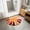 B, variant on Half Moon Sun Shaped Bathroom Rug, Absorbent Non Slip Semi Circle Bath Mat for Shower Entrance