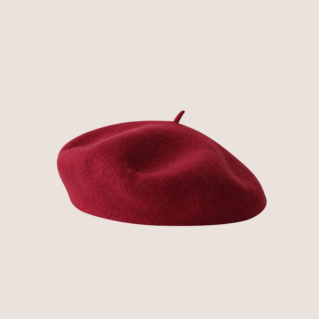 LinYooLi Hot Selling Autumn And Winter Wool Beret For Girls, Artistic And Retro, Versatile Korean Version Painter Hat, English Solid Color Felt Hat