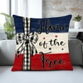 thumbnail image 3 of Beautynvta Patriotic Throw Pillow Covers, 17.72''x17.72'' 4th of July Red White Blue Pillow Case for Independence Day, Memorial Day Party Decorations, 3 of 6