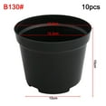 thumbnail image 1 of 10 PCS Plant Pots Black Plastic Plant Nursery Pots Multiple Sizes Large Garden Flower Pot Container For Succulents Cuttings, 1 of 7