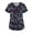 Black, variant on Scrubs For Women Tops, Plus Size Floral Printed Scrub Working Uniform Tops V Neck Short Sleeve Tshirts Workwear Tee With Pockets Shirts Women Scrubs Tank Top (M, Royal Blue) ZMTing