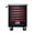 Black-6 Drawers, variant on Aukfa Tool Box, 24.5 in 7-Drawer Steel Rolling Tool Chest on Wheels for Workshop Garage, Black