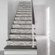 thumbnail image 3 of Pegatinas decorativas autoadhesivas de escalera de PVC autoadhesivas con patrón de roca de simulación de estilo simple para decoración del hogar, 3 of 5